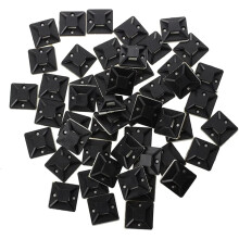 Soportes para bridas de cables, resistencia industrial para la gestión de cables, anclajes adhesivos de alta resistencia con diseño preperforado,