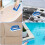 Versatile Pool Cleaning Tool, Hand-Held Pool Brush With Scrubbing Scouring Sponge Pad For Deep Cleaning Capability, Multifunctional Cleaning Tool For 5