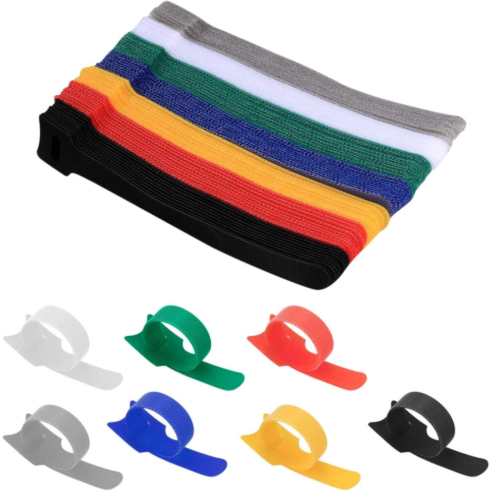 Microfiber Cloth Cable Ties, Reusable Multi-Purpose Wire Ties With Hook And Loop Design, Cord Organizer For Electronics, Pc, Tv 9004841703596