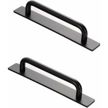 Soepel lopende kastdeurgrepen, zelfklevende grepen van aluminiumlegering met roestvrije coating voor keukenlades, installatie zonder boren voor brede