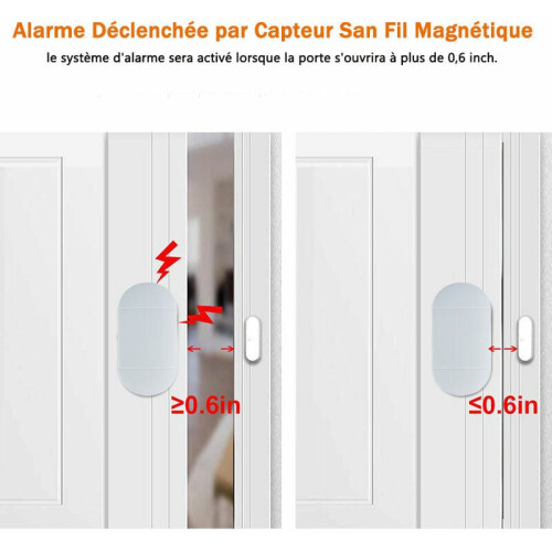 Εξαιρετικά δυνατός συναγερμός 130dB για οικιακό αυτοματισμό, αισθητήρας κίνησης 2