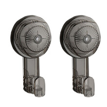 Bathroom Towel Hangers with Suction Cups Easy-Transparent gray