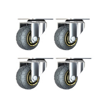 4Pcs Universals Swivels Casters Quiet Trolley-3 inch universal
