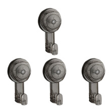 Pack of 4 Bathroom Wall Hook with Strong-Transparent gray