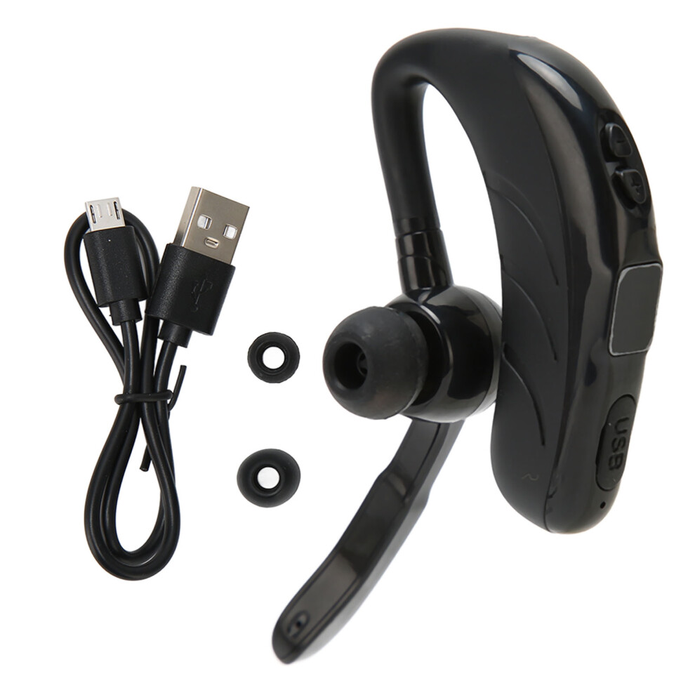 Handsfree Bluetooth Earhook Headset Noise Reduction Mic Waterproof Design Ergonomic Fit For Driving Office Music Lovers 9191629791408