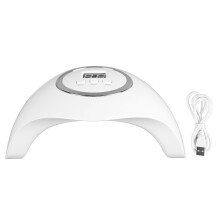 Snabbtorkande UV LED-nagellampa 48W 24LED-lampor Gelnagellackshärdningslampa Automatisk sensor LCD-display Timerinställning Lätt och bärbar