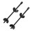 2Pcs Coil Spring Compressor Tool High Carbon Steel Shock Absorber Compression 10