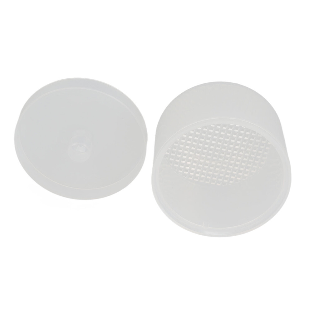 Round Plastic Soaking Container for Nail Drill Bits and Makeup Brushes