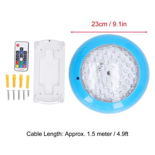 35W LED Swimming Pool Light IP68 Remote Controlled Wall Mountable 1