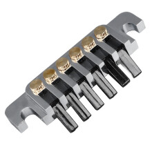 Vintage-Stil Aluminium-Gitarre Brücke Saitenhalter für 6-Saiter Elektrogitarre
