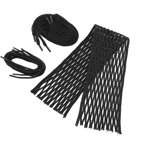 Lacrosse Mesh String Schwarz Nylon Verschleißfest 2