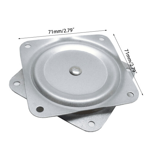Square Solid Rotating Bearing Plate Lazy Susan Turntable Swivel 1