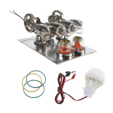 Stirlingmotormodel met dubbele cilinder Elektriciteitsgenerator