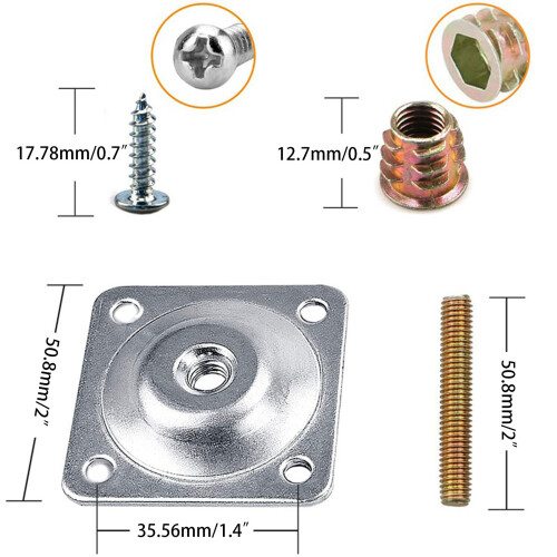 Fixing Mounting Plates For Securely Furniture For Sofas Chairs 1
