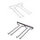 Metal Wine Glass Rack Wall Mounted Stemware- Chrome plating 2