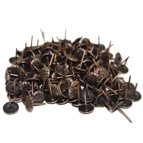 100 Pieces Antique Decorative Tacks with-Red bronze