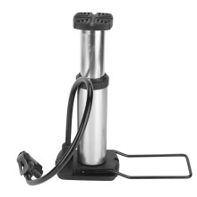Draagbare fietspomp, gemaakt van aluminiumlegering voor duurzaamheid, voetbediening voor moeiteloos oppompen, snel pompen en hoge druk, compatibel