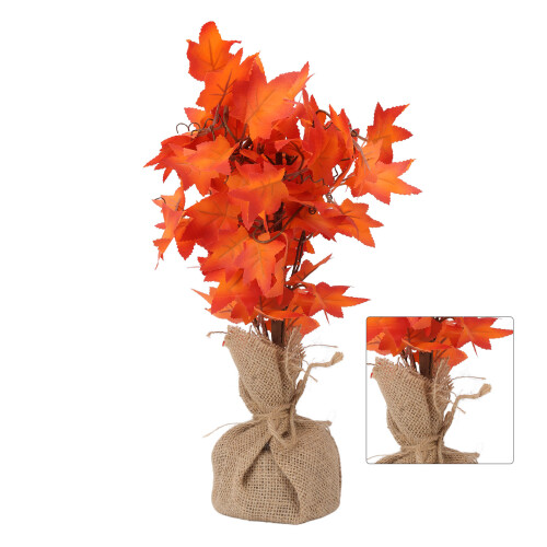 USB Battery Operated Artificial Lighted Maple Tree Timer Mode Function Fall Decorations For Home Adjustable Branches Waterproof Durable Material 2