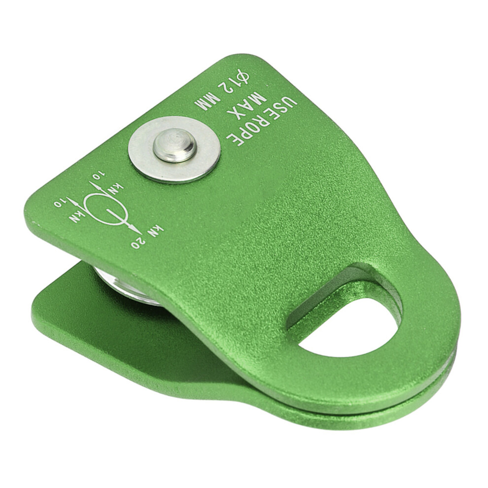 20Kn Aluminum Climbing Pulley, 75X55mm, Green For Mountaineering 5041373270923