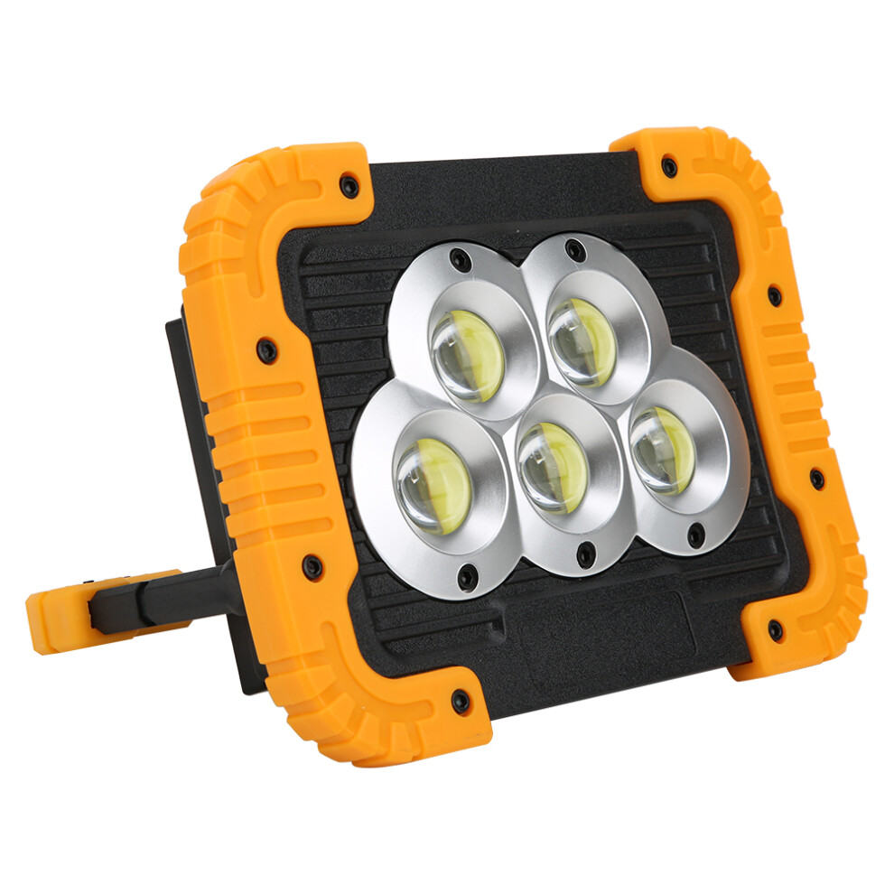 Super Bright Cob Work Light Battery Powered Led Flood Light With Adjustable Stand Usb Rechargeable Portable Light For Outdoor Camping Garage Emergency 9093122791438