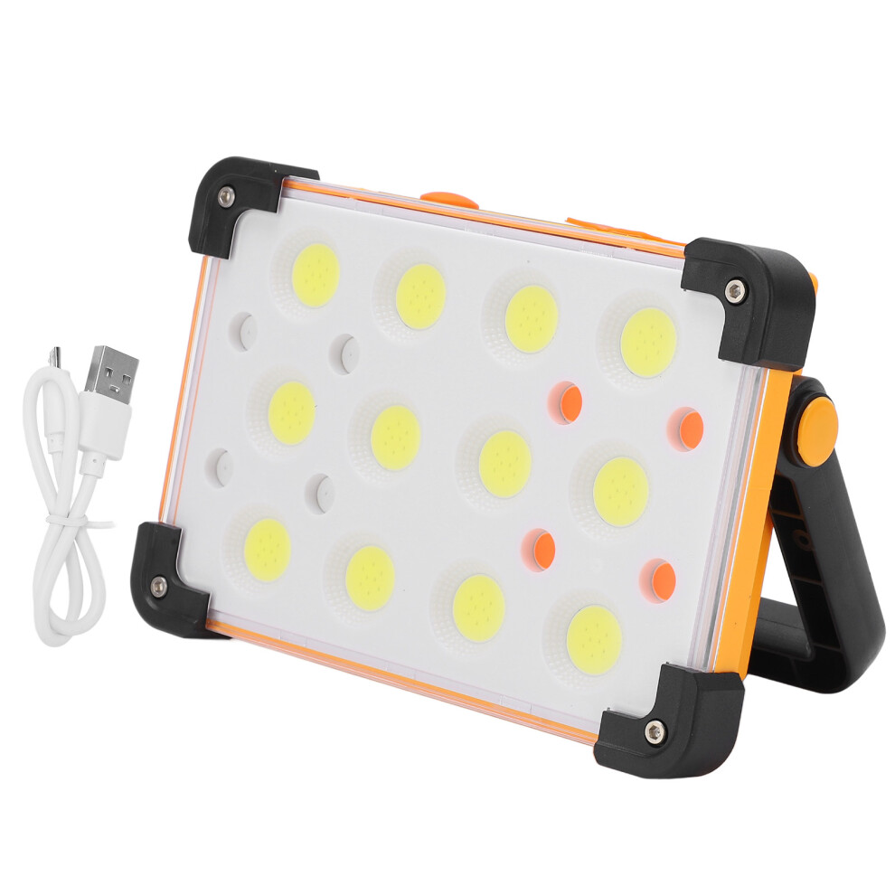 Emergency Work Light With Solar Charging, Super Bright Led Flashlight 4 Modes Lighting Ip66 Waterproof Usb Power Output Magnetic Base Adjustable 9138057505566