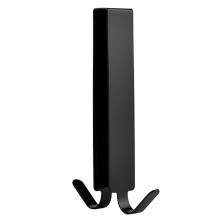 Over The Door Hooks  Bathroom Strong Hook Organizer Rack-Black