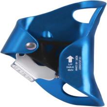 Climbing Chest Ascender, CE Certified Strong Rappelling Gear Equipment with Upgraded Cam and Sharp Stainless Teeth for Rock Climbing, Mountaineering,