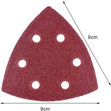 Papier de verre pour ponceuse de détail Triangle Mouse, grains assortis, fixation auto-agrippante pour le travail du bois et le polissage