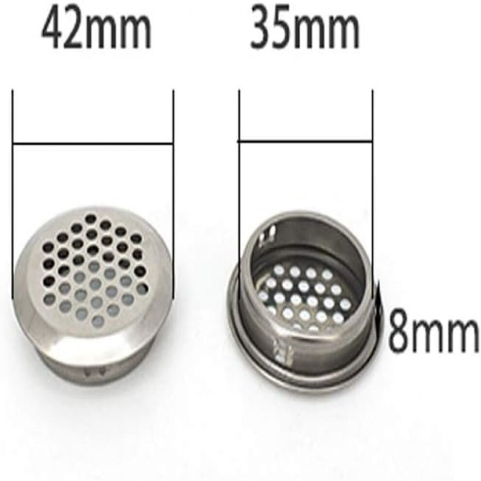 Ventilation Solution, Stainless Steel Circular Soffit Vent With Honeycomb Design For Odor-Free Environment In Your Kitchen Cabinets And Offices, 20Pcs 9169997210999