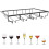 Elegant Wine Glasses Rack, High-Quality Iron Under Cabinet Stemware Rack for Space-Saving Kitchen Storage (Black) 4