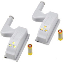Smart Touch Induction Hinge Light, Kitchen Cabinet Light for Hallway Living Room Bedroom Closet (2PCS)