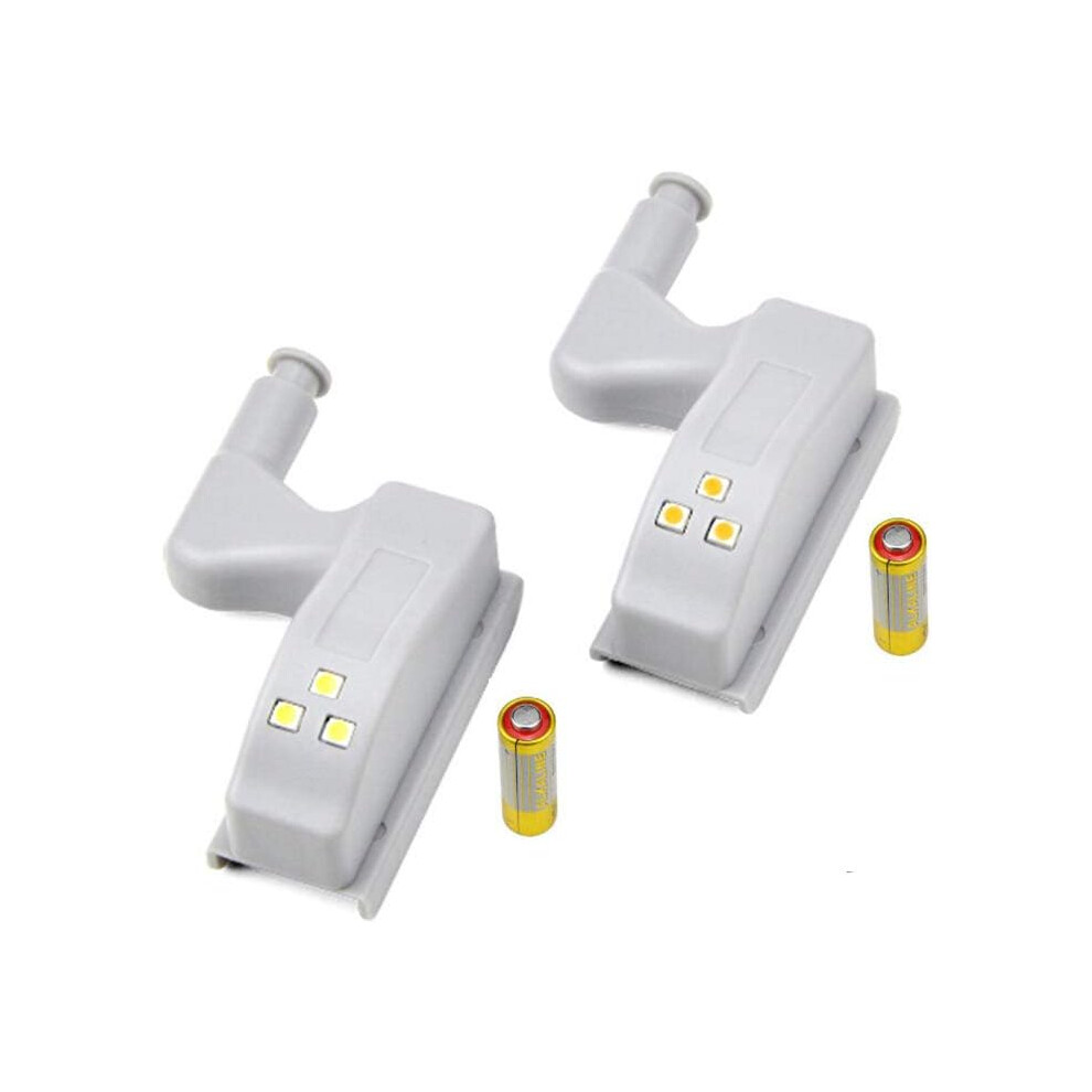 Energy Saving Hinge Led Light, Convenient For Kitchen Living Room Bedroom Closet (2Pcs) 9358999393780