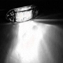 Multifunktionale LED-Positionsleuchte für LKW, Anhänger, SUV, Transporter – Gelbe Klarglaslinse, Aufbaumontage, wasserdicht nach IP65