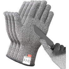 Gants de sécurité, qualité alimentaire, niveau de protection 5, assurant une manipulation sûre des objets tranchants. Lavables et à conserver