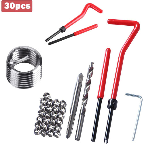 Thread Repair Tools, Restore Damaged Threads Easy Installation For Engine Repair, Auto Restoration Set With High Quality Control 1
