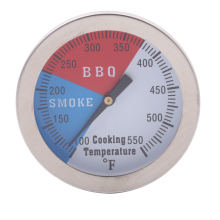 Professional Barbecue Thermometer, Stainless Steel Construction Grill Temperature Gauge for Oven, Grill, Barbecue