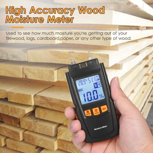 Digital LCD Grain Meter, Automatic Shut Down For Energy Efficiency, Moisture Tester With Large Backlit Display 2