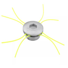Cabeçote de corte em alumínio, acessório universal para cortador de grama e roçadeira com design compacto e prático e baixa vibração.