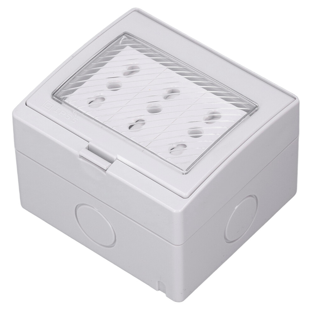 Waterproof Ip55 Wall Socket 3 Port Dustproof Flame Retardant Housing 8721370662354