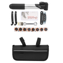 All-in-One Cycling Maintenance Solution, Mini Pump Delivers Quick Inflate, Professional Bike Pouch Offers Sleek Storage For Your Essentials
