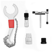 Kit d'extracteur de manivelle universel pour vélo, outil multifonctionnel de réparation de chaîne avec poignée ergonomique pour l'entretien des