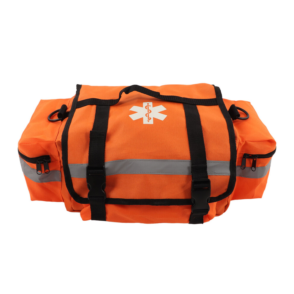 Orange Large Trauma Bag | 45X30x19cm, 600D Oxford Medical Kit