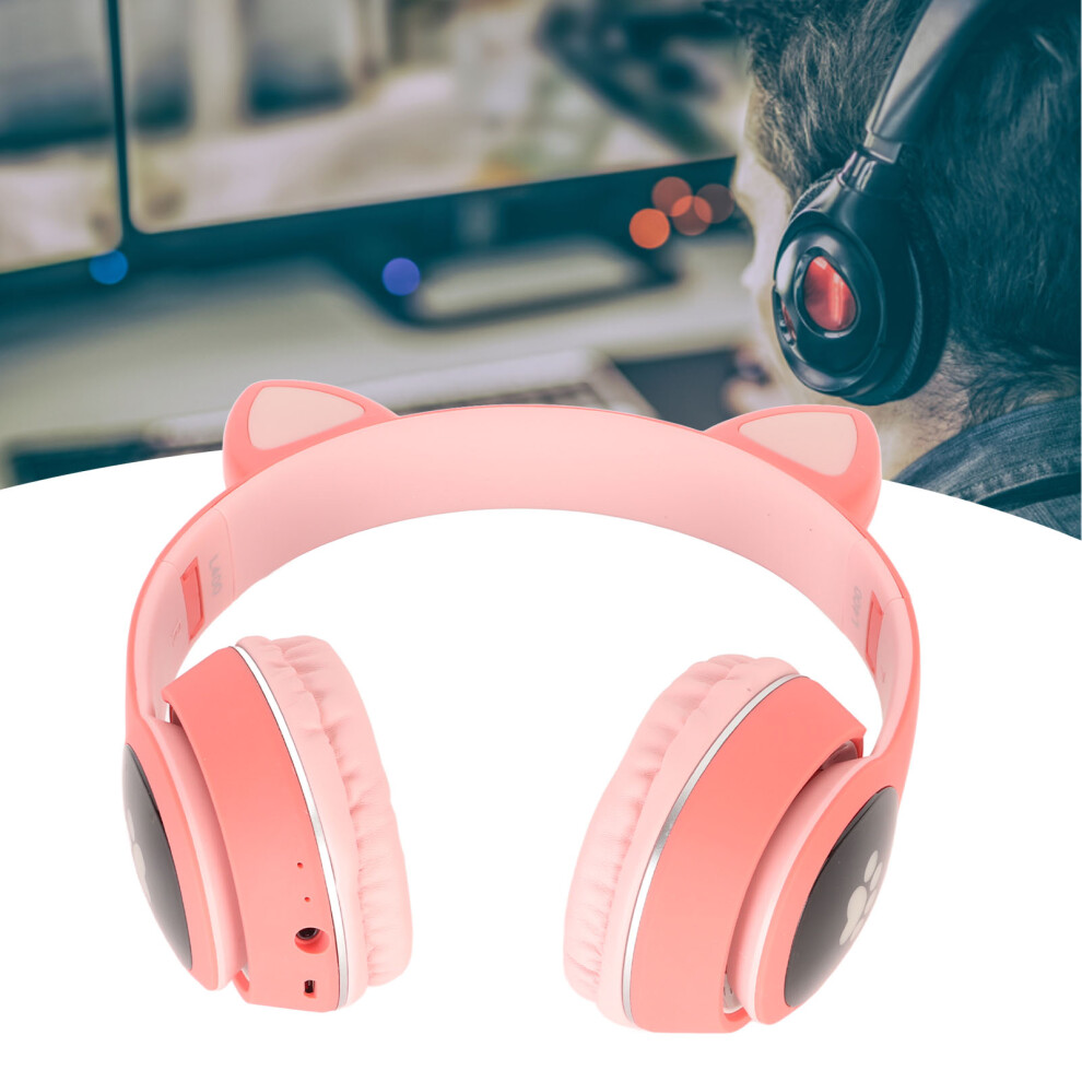 Cat Ear Gaming Headset, Bluetooth 5.0, 40Mm Speakers Pink 9401370663801