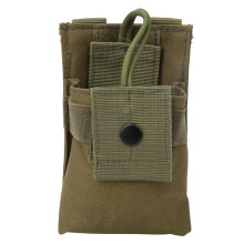 Tactical Molle Radio Pouch High Density Oxford Fabric Durable Nylon Materials Adjustable Walkie Talkie Holder With Quick Release Design For Outdoor Ac