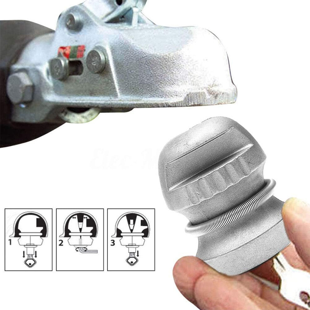 Trusted Companion: Caravan Anti Theft Device, Trailer Lock Ball Hitch, Universal Hitch Lock, Zinc-Alloy Material, Prevents Unauthorized Access, Fits 9169997212801