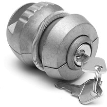 Protecție maximă: Încuietoare remorcă din aliaj de zinc, Încuietoare universală pentru cârlig, Dispozitiv de blocare antifurt, Prevenire a