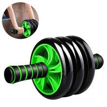 Ergonomic Triple-Caster Abdominal Muscle Trainer, Stability And Non-Slip Handles, Core Strength Enhancer For Full Body Workout