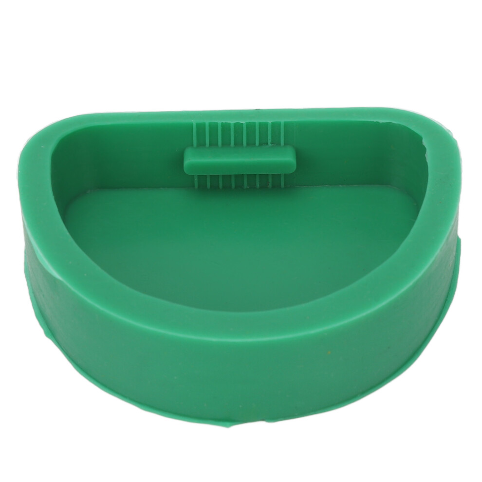 Dental Lab Model Base Slotted Silicone Mold Green 2.6 X 1.8in