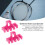 2Pcs Pink Badminton Racquet Load Spreader for Stringing, Plastic, 7g 2