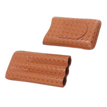 Lederetui für 3 Zigarren Aurantium, 17,5  9,5  3,5 cm